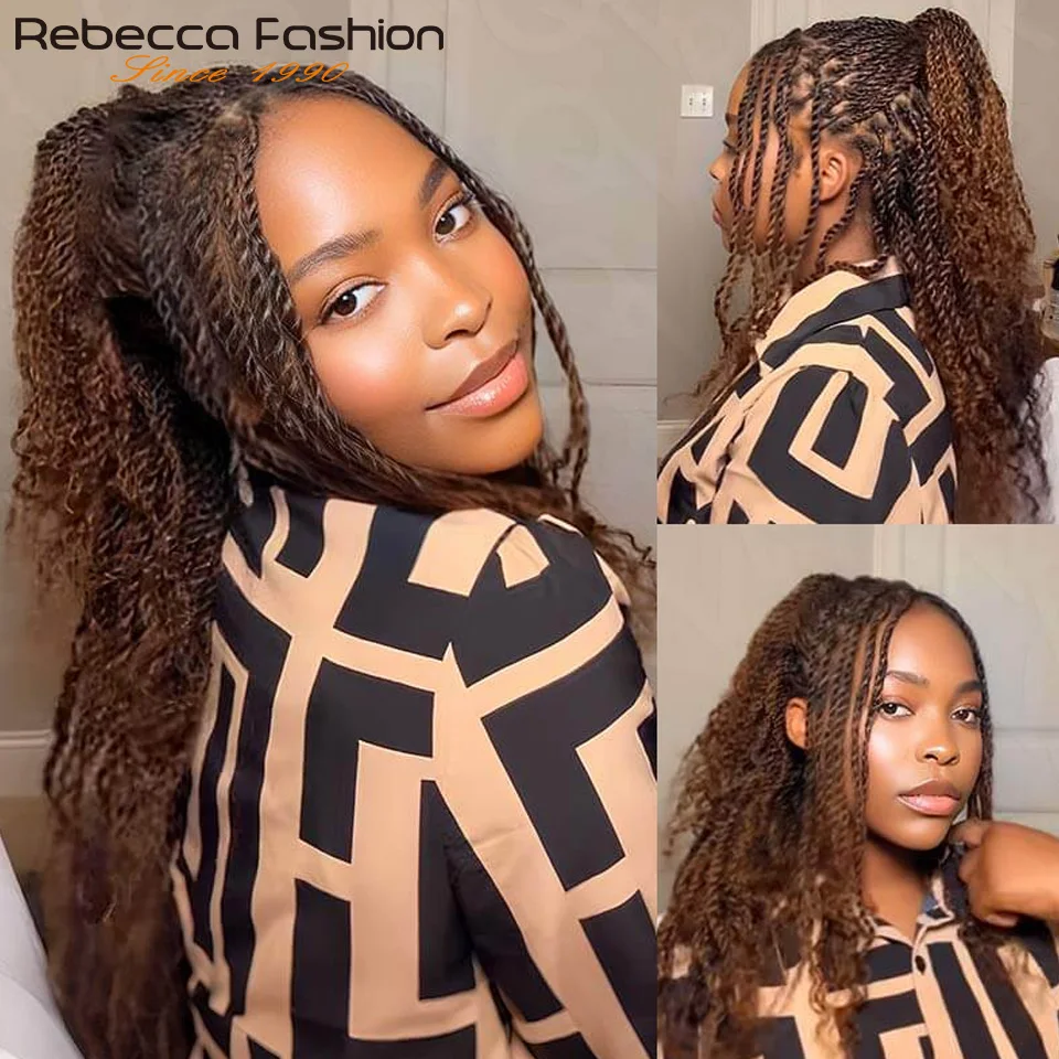 Mixed Brown M4/30 QVR Afro Kinkys Bulk Human Hair for Dreadlock Extensions Repair Locs 50 Gram/Pack Mini Twist Braiding DIY