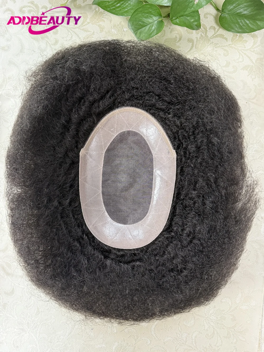 8mm Wave Afro Man Toupee Mono NPU Human Hair Wigs 100% Indian Remy Human Hair Durable Hair Prosthesis Curly Hair System Natural
