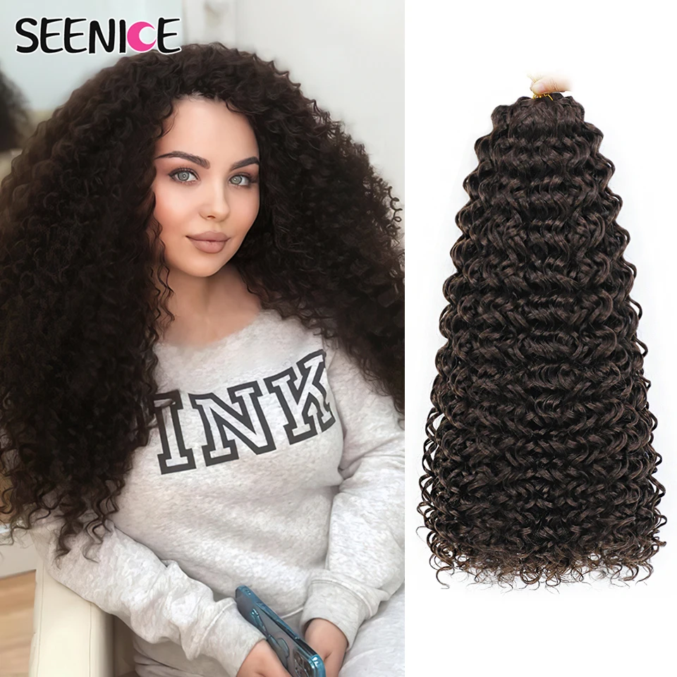 Marshmallow Synthetic Afro Curl Crochet Hair Twist Braid Kinky Curly Braiding Hair Extensions Ombre Blonde Black For Women