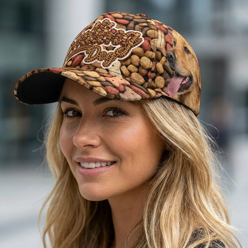 Golden Retriever Dog Baseball Caps Pet Fluffy Puppy Streetwear Hip Hop Canine Hats Trucker Smiling Pup Goldie Gift Driver Peaked