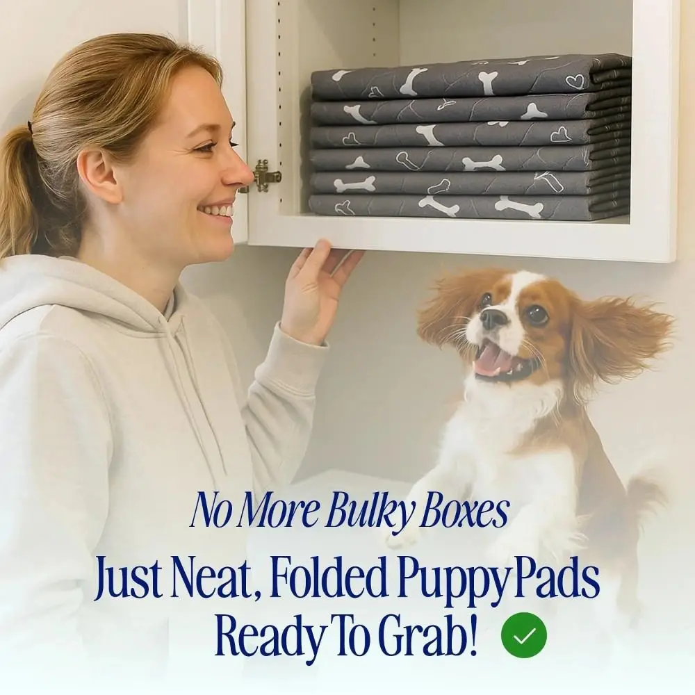 Super Absorbent Pet Bed Mat Reusable Anti-Slip Dog Urine Pad Washable Waterproof Puppy Pee Pad with Pheromones Pet Training