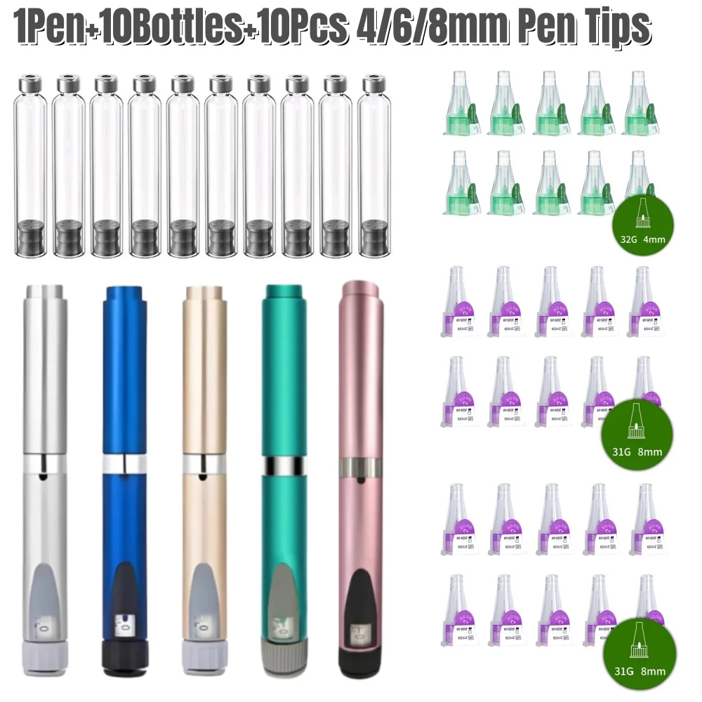 Medical Aesthetics 10-100pcs Insulin Cartridges 3ml Empty Cassette Bottle for Lilly Insulin Injection Pen Magic Pen Tattoo Pen