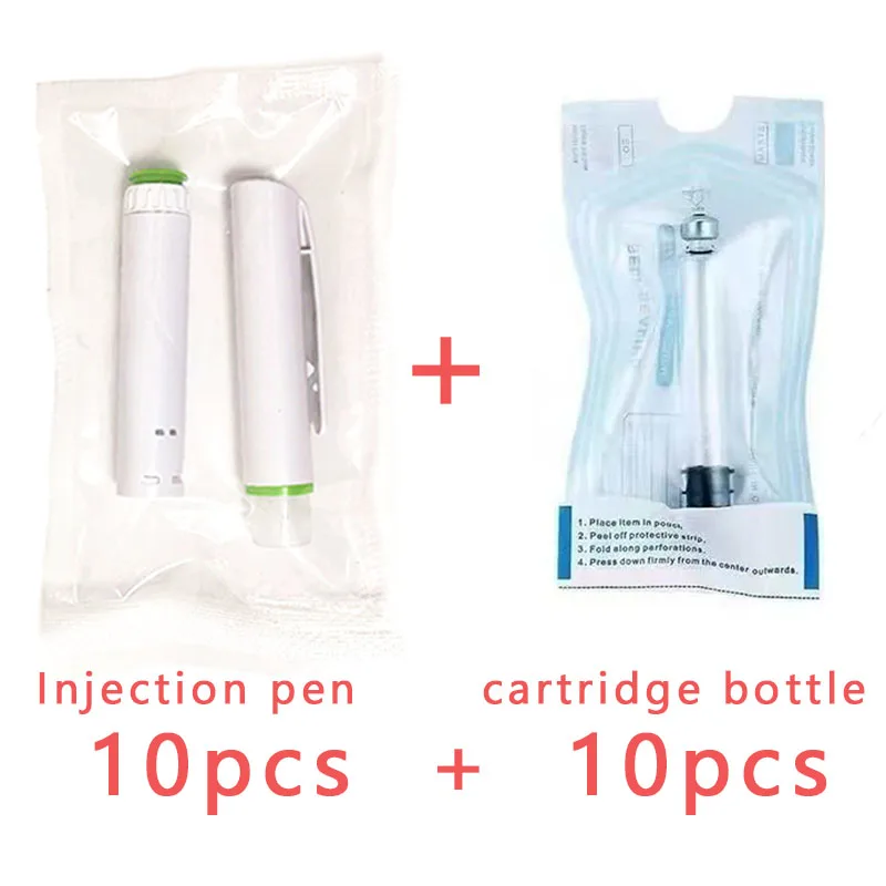 10Pcs Disposable Multipurpose Injection Pen Compatible with 3ml Cartridge for Insulin Growth Hormone Tattoo No Medication