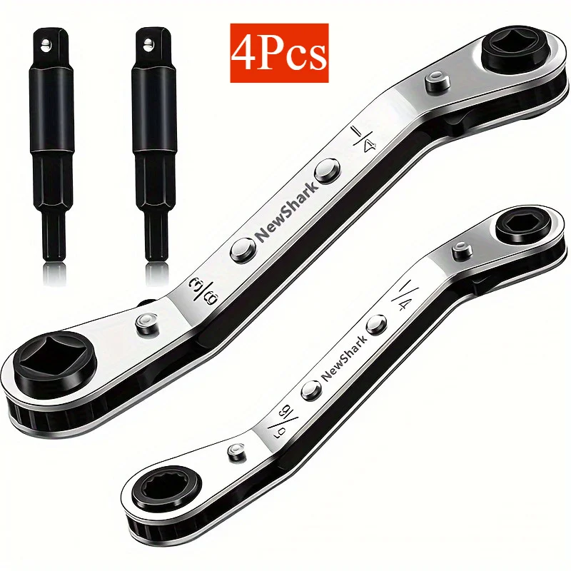 4pcs Service Wrench Tools: 3/16