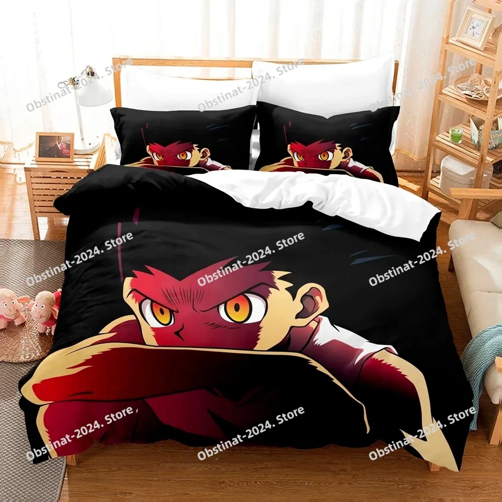 3d Anime Hunter X Hunter Bedding Set Printed Bed Set Duvet Cover Sheet Pillowcase Bed Soft Quilt Cover Full Queen King Size