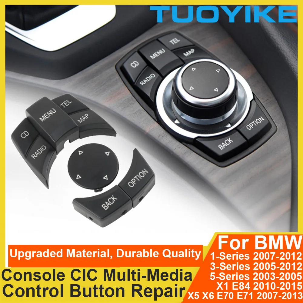 Car Console CIC i-Drive Multimedia Control Button For BMW 1 2 3 4 5 7 X1 X3 X4 X5 X6 E87 E90 E60 E84 E70 E71 F20 F22 F30 F10 F01