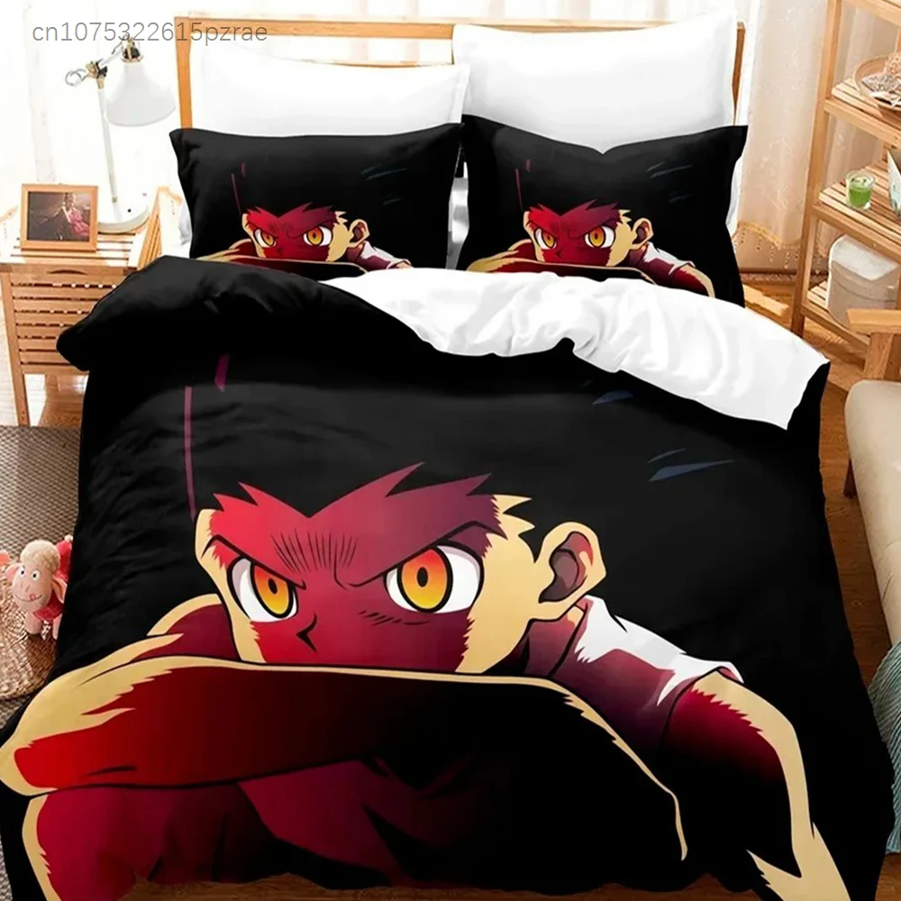 New Hunter X Hunter Bedding Set For Bedroom Soft Modern Bedspreads Comefortable Kids Duvet Cover Quilt Cover And Pillowcase