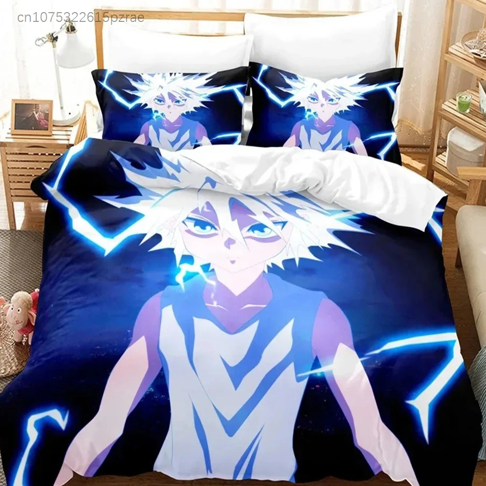 New Hunter X Hunter Bedding Set For Bedroom Soft Modern Bedspreads Comefortable Kids Duvet Cover Quilt Cover And Pillowcase