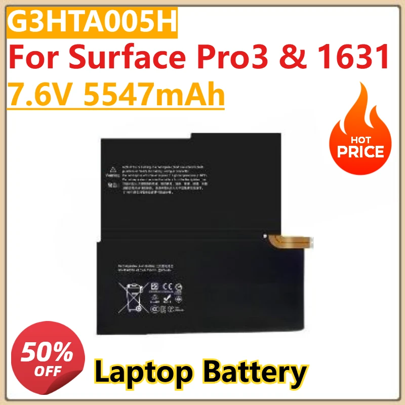 New Battery 4414mAh-7270mAh For Microsoft Surface Pro 4 1724 12.3 3 1631 645 8 1982 1 1983 X 1876 2 1601 1 1514 7 1866 2019