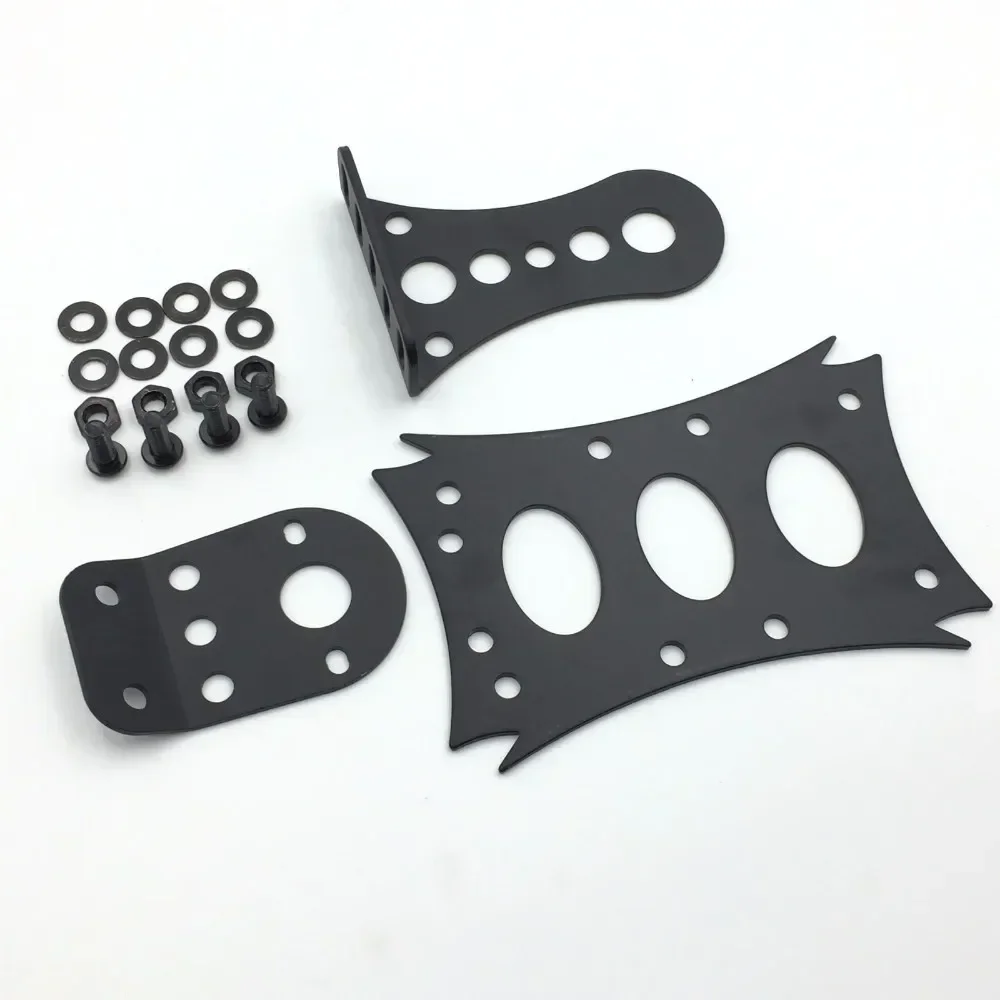 Motorcycle Side Mount 7 3/10" X 4 4/5" License Plate Bracket Light Brackek for Halrey Suzuki KTM