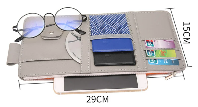 Car Visor Card Storage Sun Visor Organizer Tool Pouch for BMW 1 3 4 5 7 Series X1 X3 X4 X5 X6 E60 E90 F15 F30 F35