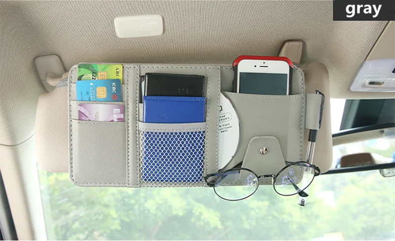 Car Visor Card Storage Sun Visor Organizer Tool Pouch for BMW 1 3 4 5 7 Series X1 X3 X4 X5 X6 E60 E90 F15 F30 F35