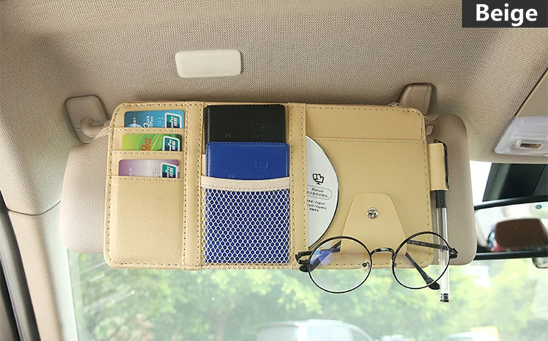 Car Visor Card Storage Sun Visor Organizer Tool Pouch for BMW 1 3 4 5 7 Series X1 X3 X4 X5 X6 E60 E90 F15 F30 F35