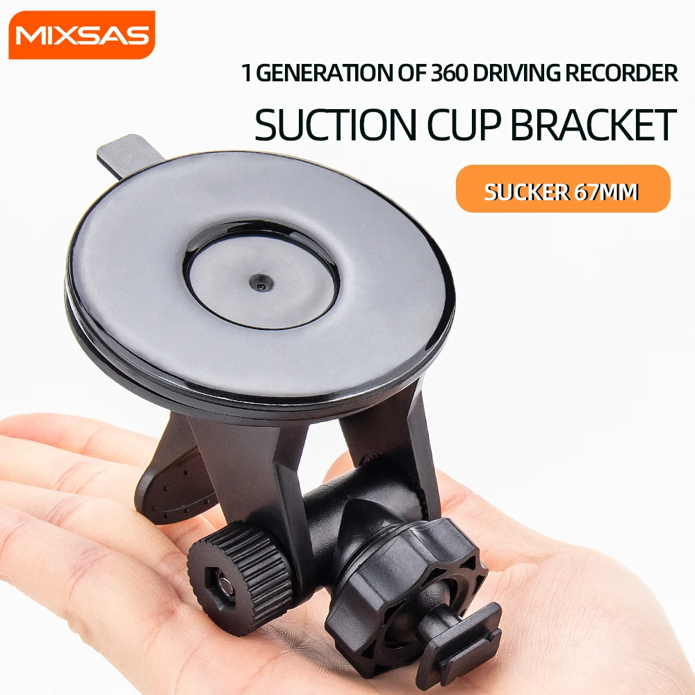 MIXSAS Car Dash Cam Mount Suction Cup Holder Auto Camera GPS DVR Dashcam Recorder Bracket Car Windshield Window Suction Cup Base