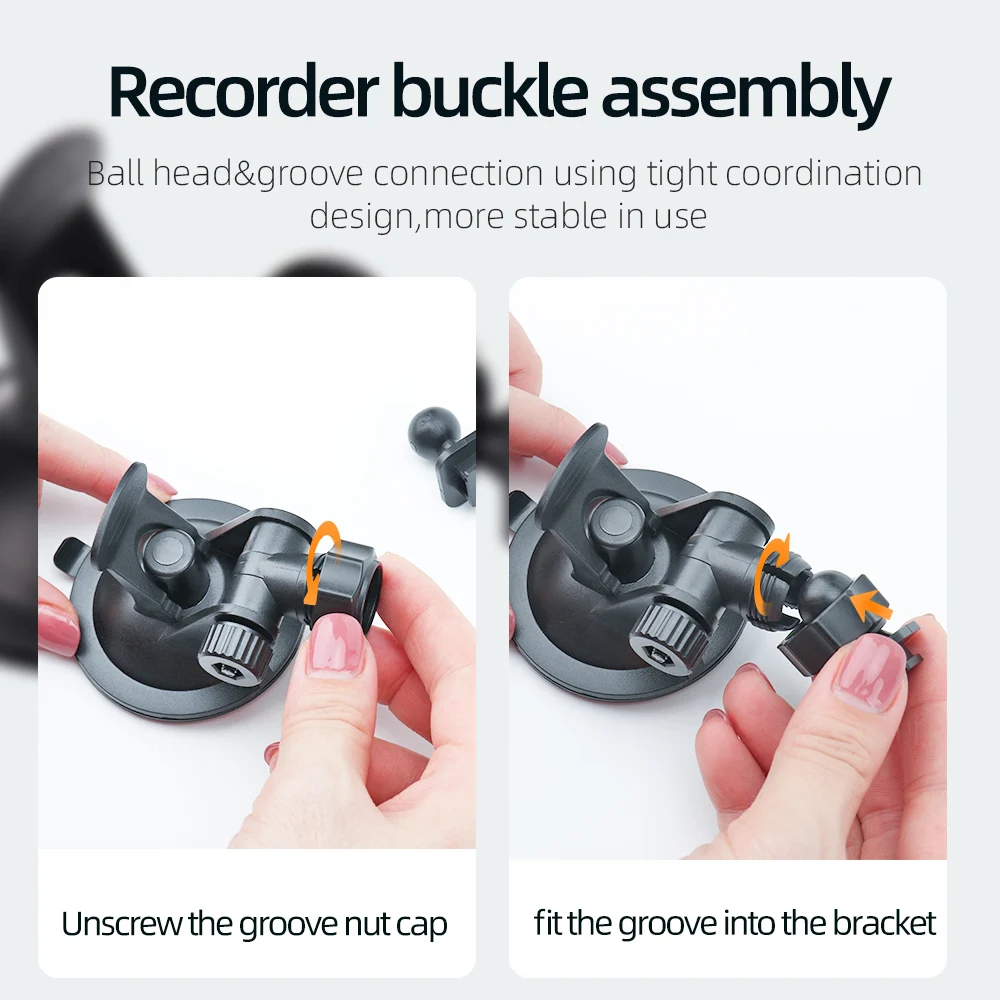 MIXSAS Car Dash Cam Mount Suction Cup Holder Auto Camera GPS DVR Dashcam Recorder Bracket Car Windshield Window Suction Cup Base