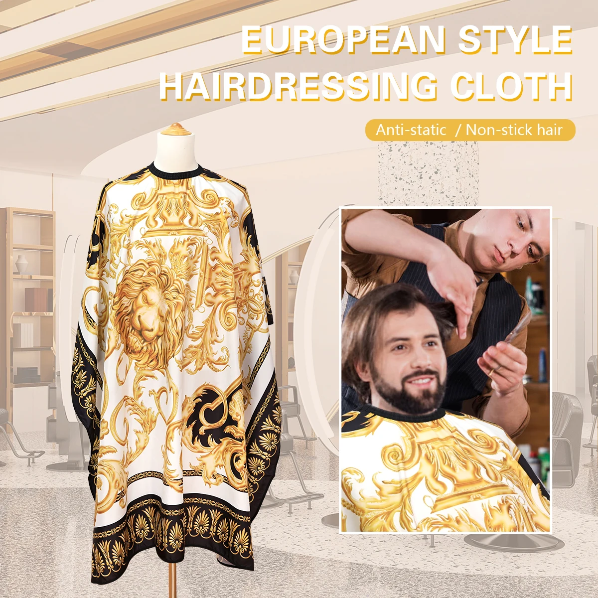 Barber Hairdresser Aprons Anti static Haircut Capes Professional  Barbershop Waterproof Aprons Shawls Salon  Accessories Tool