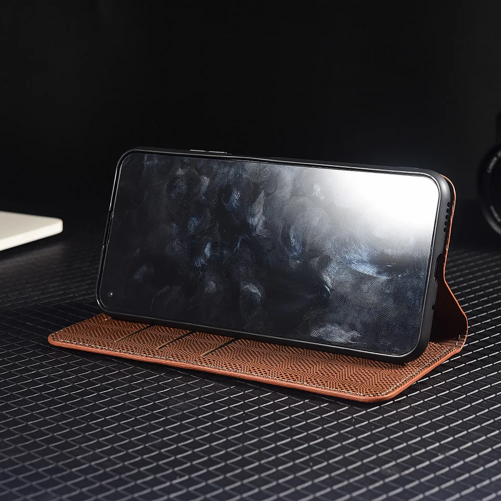 Cross grid Genuine Leather Flip Case For Xiaomi Poco F1 F2 F3 F4 F5 F6 F7 Pro GT Ultra 5G Wallet Phone Cover Cases Scratch Proof