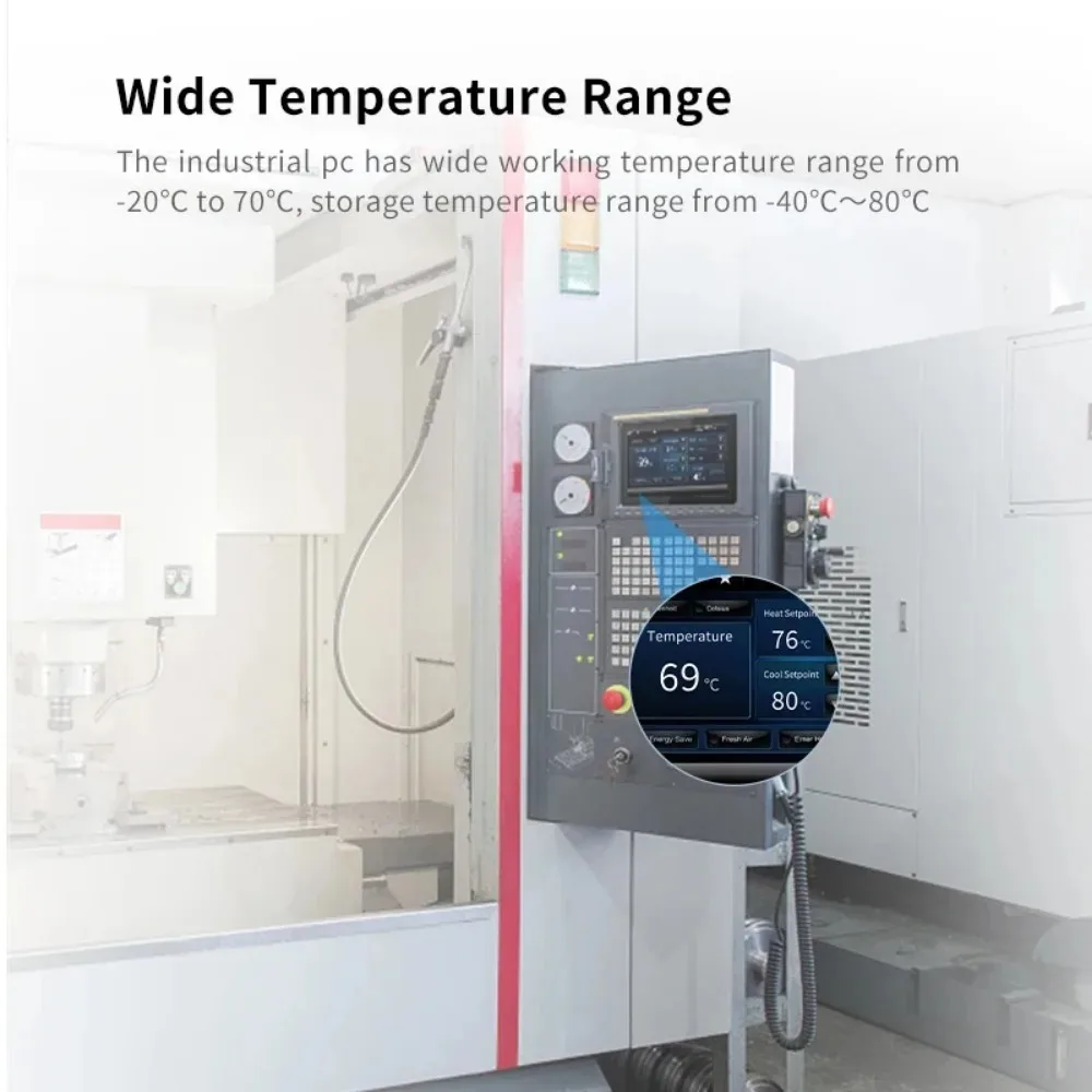 Fanless Design I5 8257U 8GB 256GB 15.6 Inch Capacitive Touch Screen 16:9 Ip65 Fully Waterproof Industrial Panel Pc