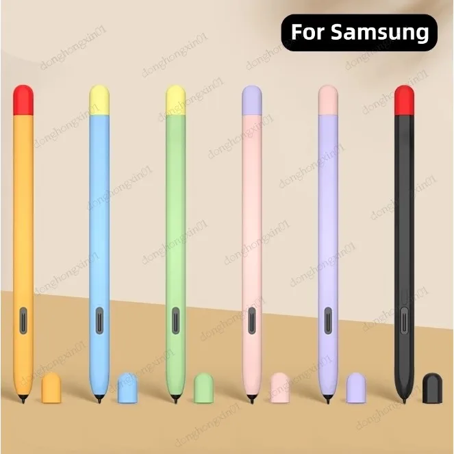 Pencil Case For Samsung S Pen Tab S10 Plus S10 Ultra S7 FE S8 Plus S9 Ultra S6 Lite Stylus Touch Pen Cover Non-slip Sleeve Case