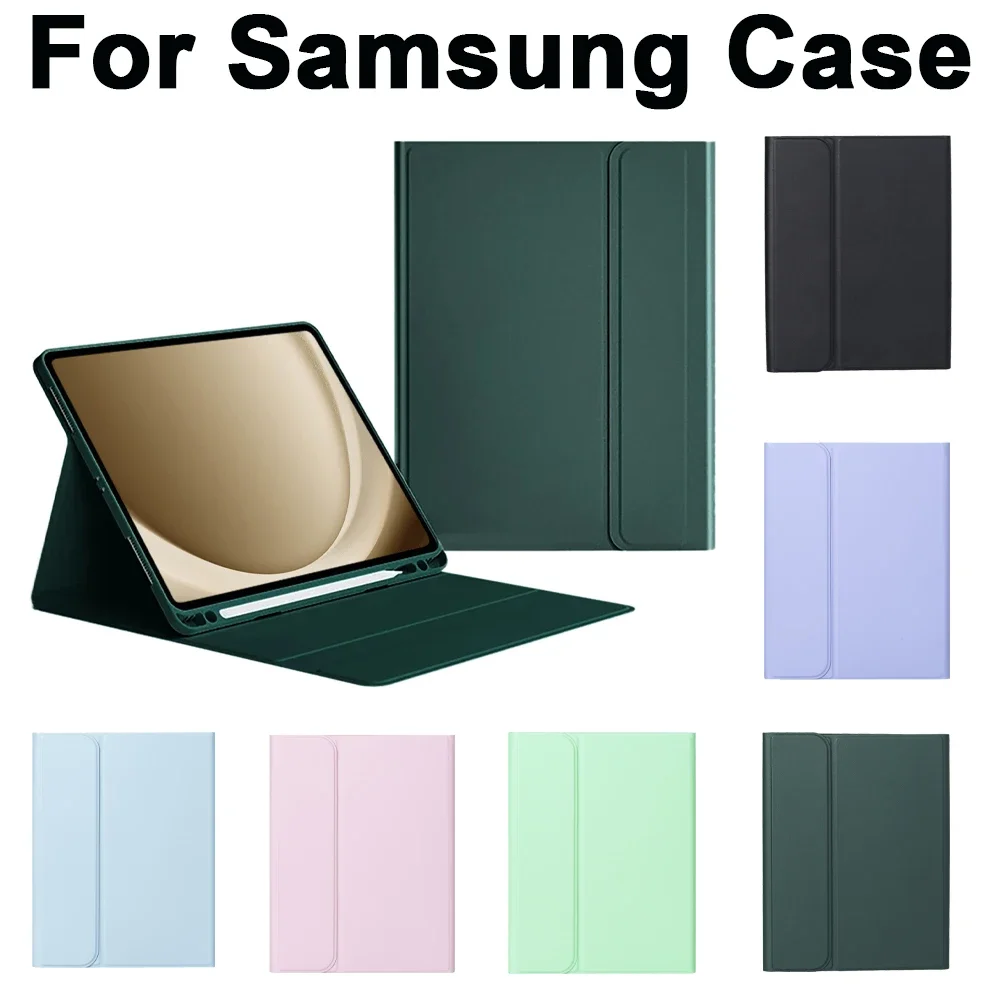 For Samsung Galaxy Tab A9 Plus A8 10.5 Case Tab S10 S9FE 10.9 S7 S8 11 PLUS 12.4 13.1 A7 S6 Lite 10.4 Ultra 14.6 Pencil Holder