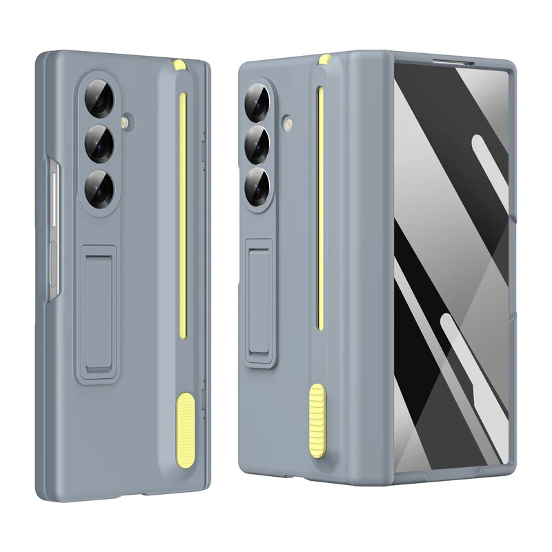 For Samsung Galaxy Z Fold 8 Ultra 8 7 6 5 4 3 With Touch Pen & Telescopic Slot Case Full Hinge Screen Protect Film Bracket Cove
