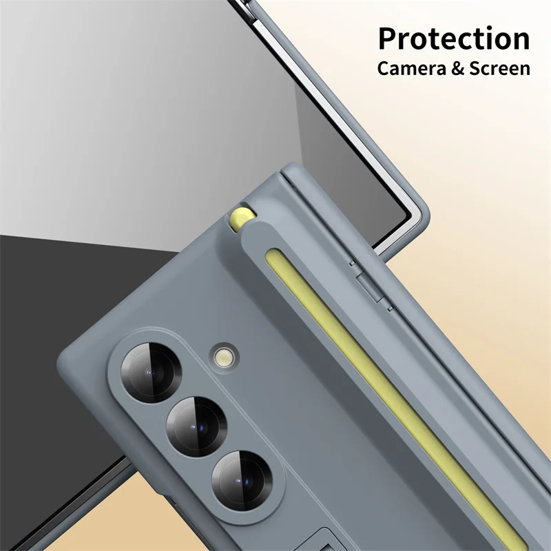 For Samsung Galaxy Z Fold 8 Ultra 8 7 6 5 4 3 With Touch Pen & Telescopic Slot Case Full Hinge Screen Protect Film Bracket Cove