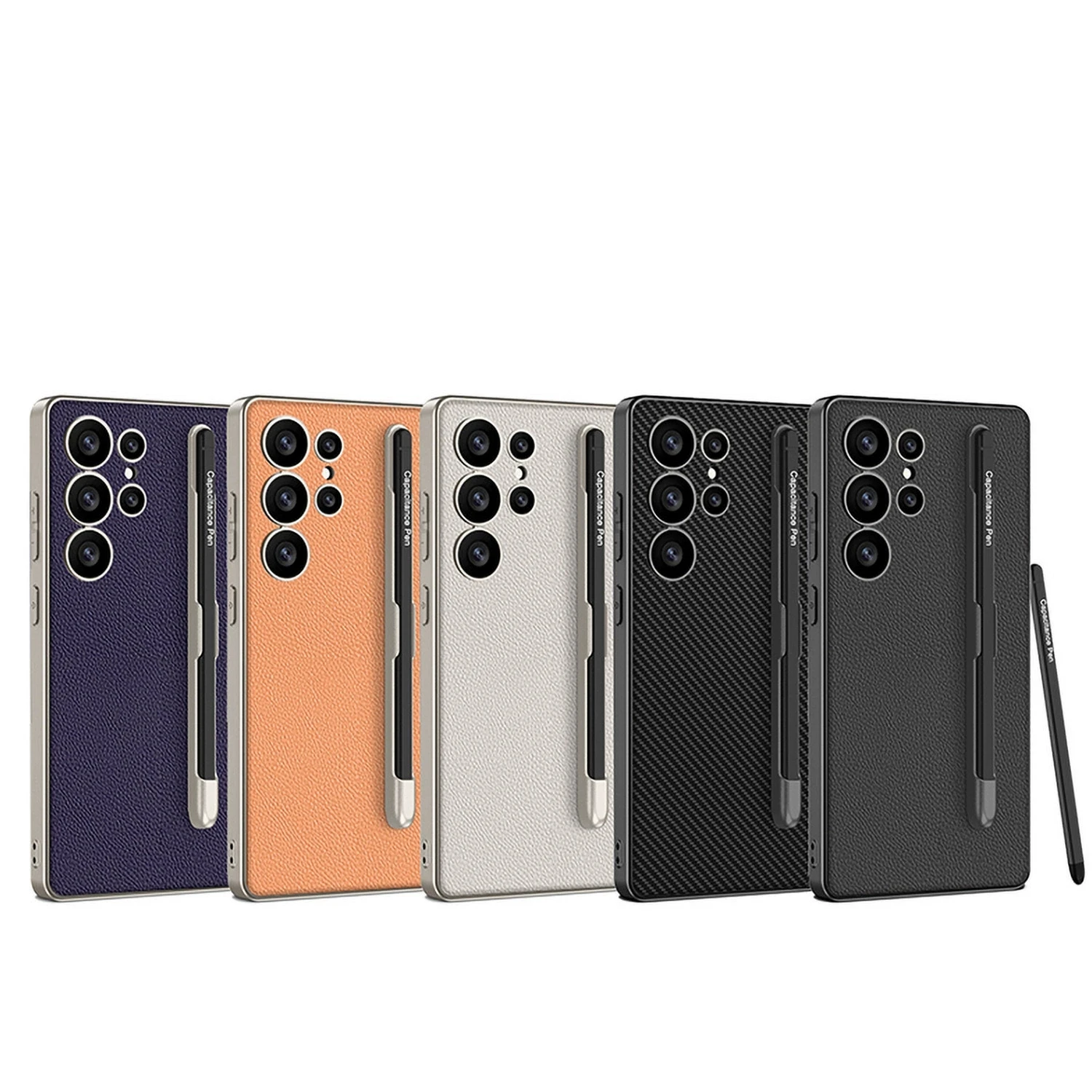 Luxury Case For Samsung Galaxy S25 Ultra Edge With a Pen Fashion Carbon Fiber Cover Anti-knock Cases For Galaxy S25Ultra S25Edge