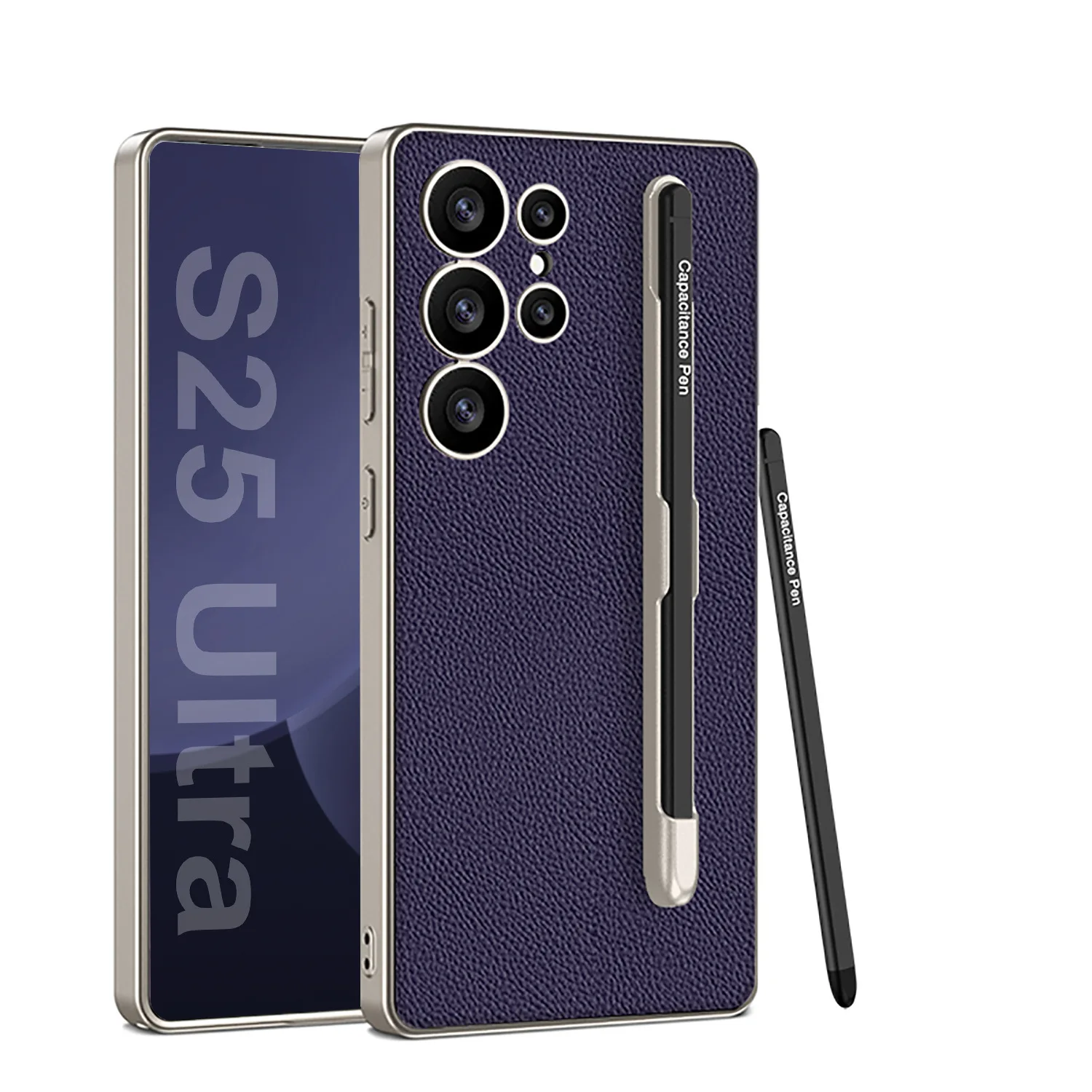 Luxury Case For Samsung Galaxy S25 Ultra Edge With a Pen Fashion Carbon Fiber Cover Anti-knock Cases For Galaxy S25Ultra S25Edge
