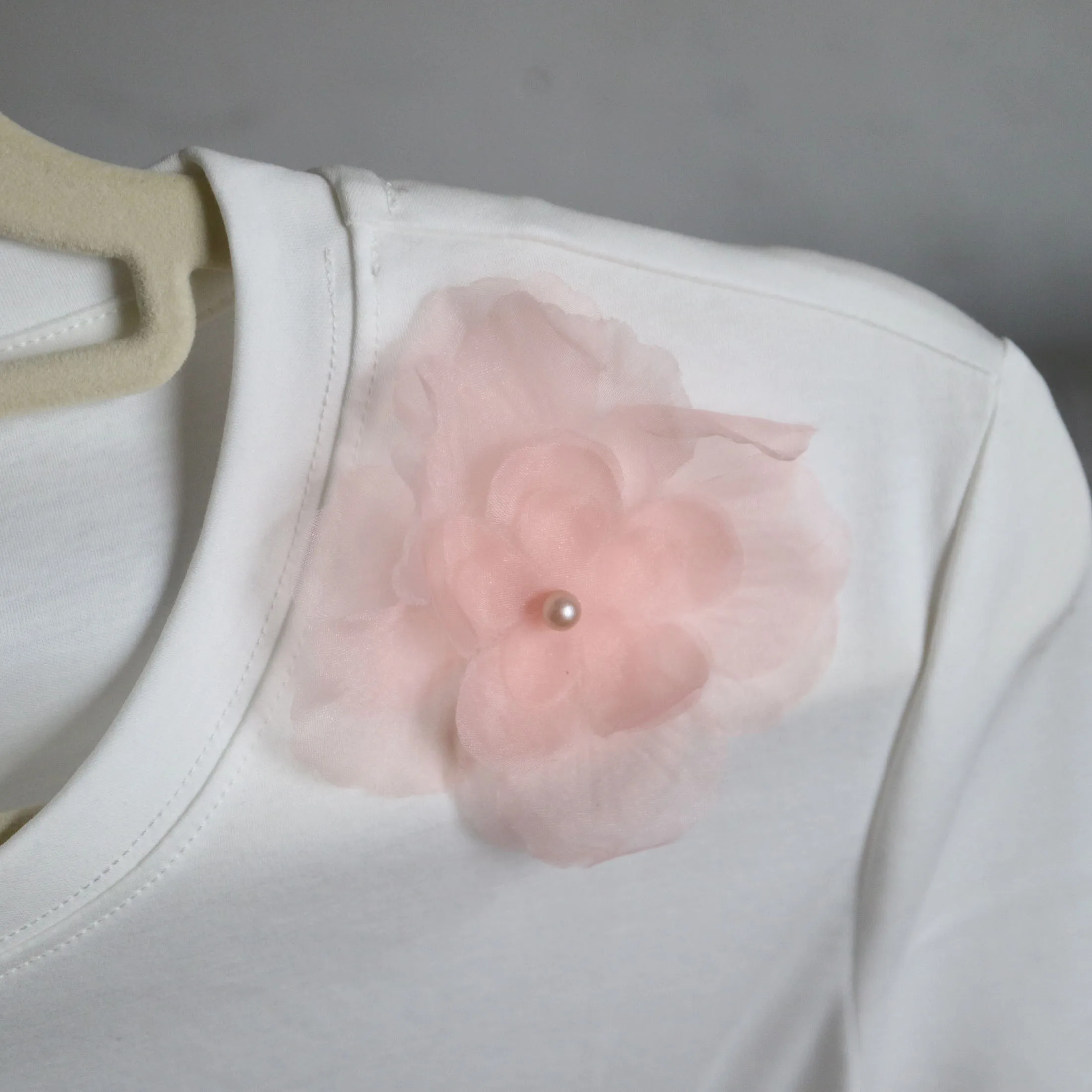 10pc Pink Flower Patches for Wedding Dresses Embroidery Floral Patches Bags Decorative Parches Applique Sewing Craft