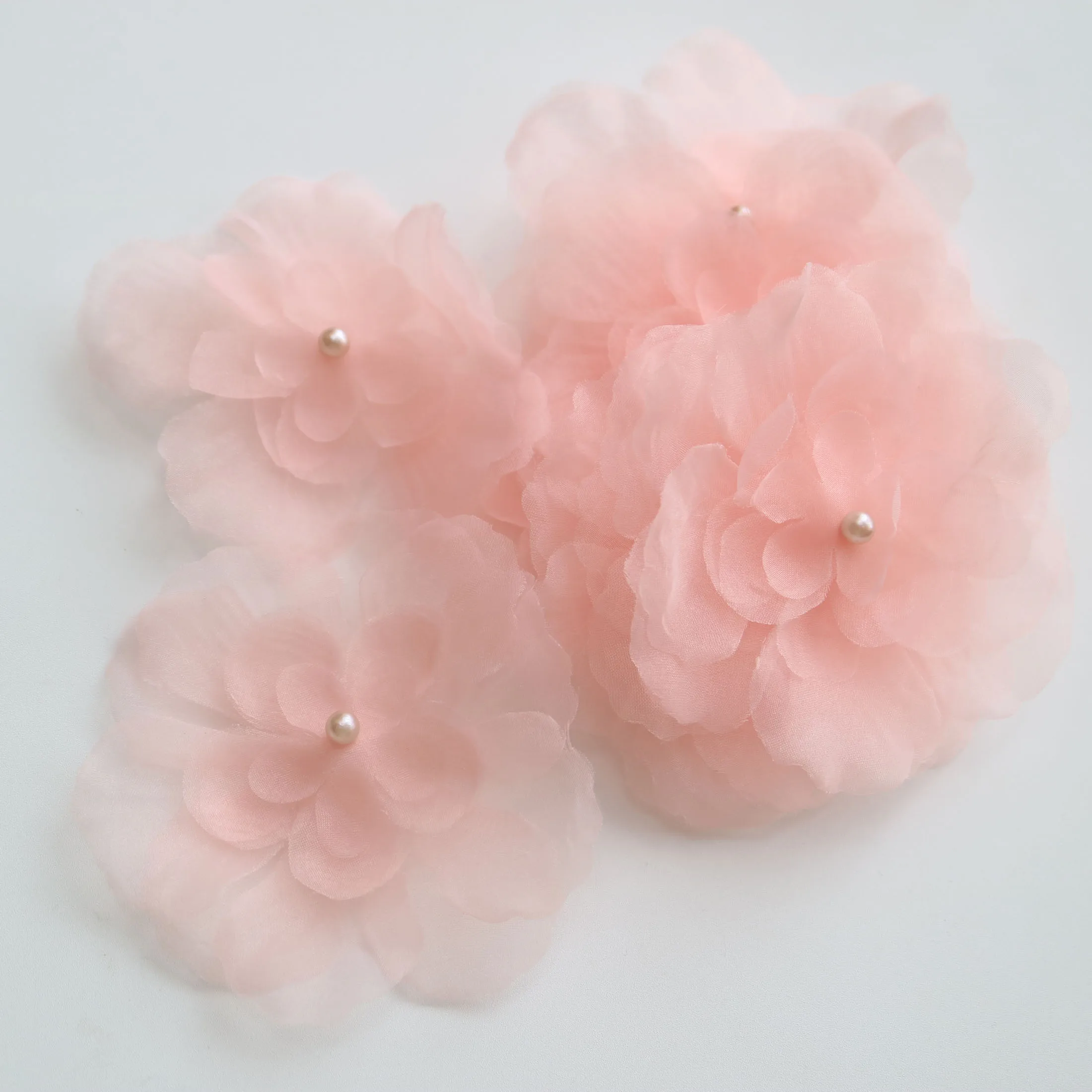 10pc Pink Flower Patches for Wedding Dresses Embroidery Floral Patches Bags Decorative Parches Applique Sewing Craft