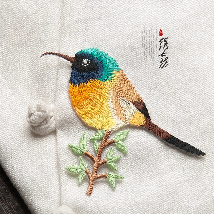 Cute Embroidery Patch Bird Flower Patches for Clothing Shoe Bag Decoration DIY Iron on Patches Appliques