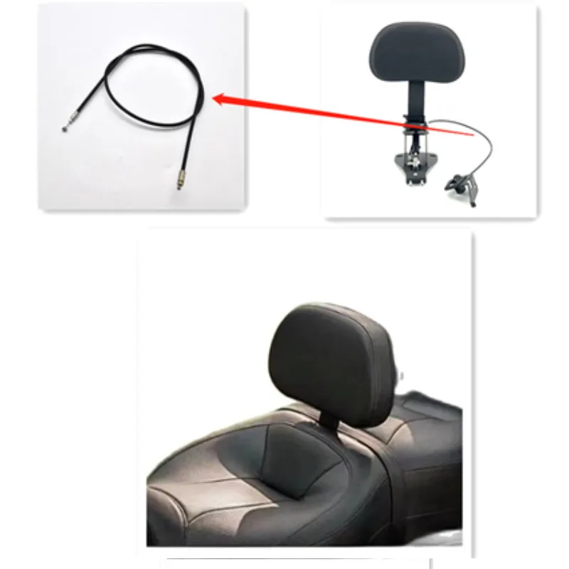 For Harley-Davidson Street Glide Road Glide Travel Series Detachable Backrest Hardware Mounting Kit Hydraulic Adjustment Rope