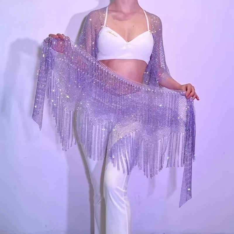 Belly Dance Performance Belt Women Elegant Triangle Scarf Tassel Buttocks Waist Chain Adult Children Belly Dancing Hip Scarves