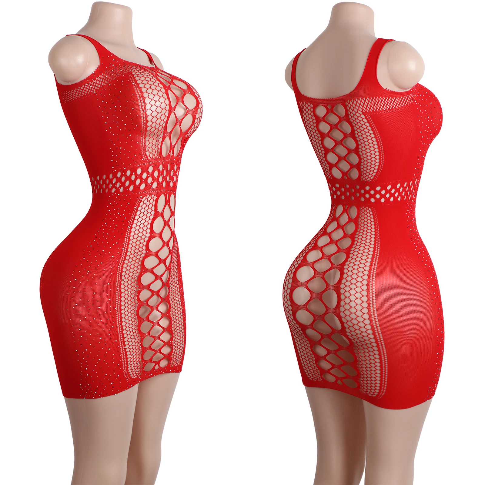 Stripper Outfit Rhinestone Bodysuit Adults Mesh Waist Sexy Clubwear Performance Lingerie Stage One-Piece Women Exotic Dancewear