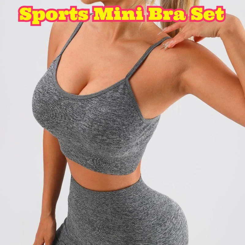 Sports Camisole Push Up Bra Tank Top High Waist Shorts Butt Lifting Slim Yoga Set Stretchy Breathable Fitness Suit Comfortable