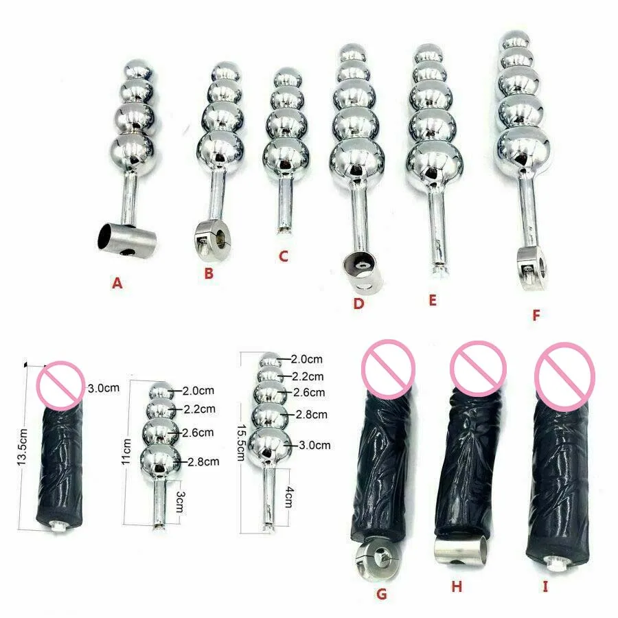 Metal/Silicone Chastity Belt Accessories Anal Vaginal Plug Detachable Anus Toys Adult Sex Toys For Men Women Butt Beads Dildo