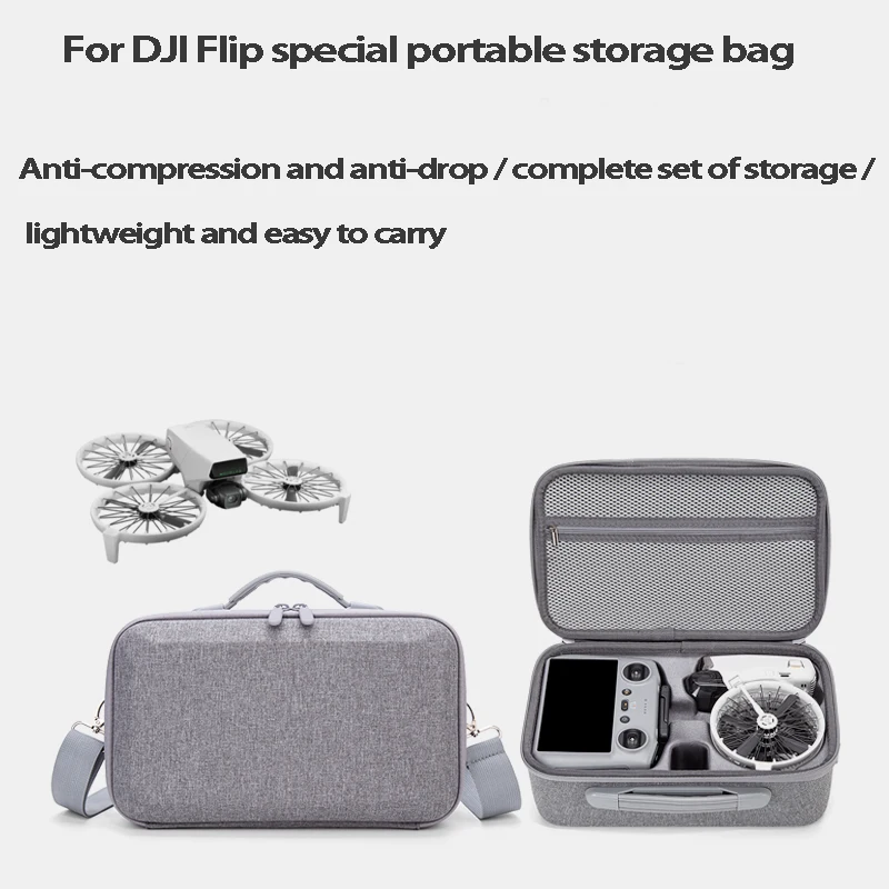 Portable Storage Shoulder Bag for DJI Flip Fly More Combo,Carrying Case with RC2/N3 Remote Controller,Intelligent Flight Battery