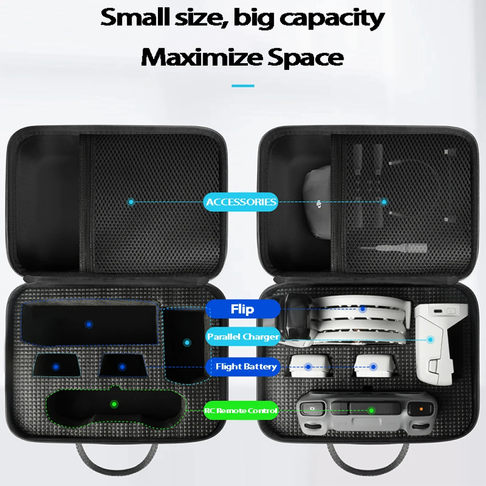 Portable Storage Shoulder Bag for DJI Flip Fly More Combo,Carrying Case with RC2/N3 Remote Controller,Intelligent Flight Battery