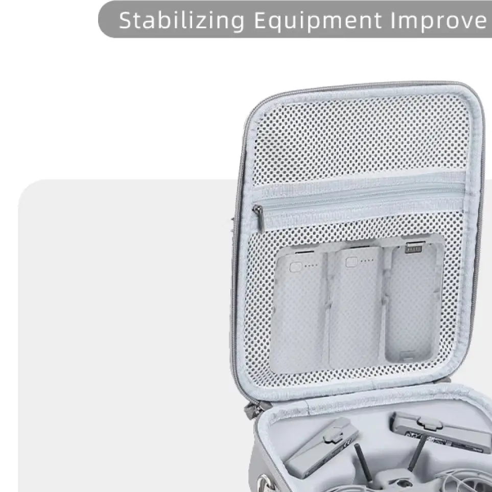 Portable EVA Storage Travel Bag for DJI Neo2 Fly More Combo Accessories Carrying Case with 2-Battery And Charging Hub