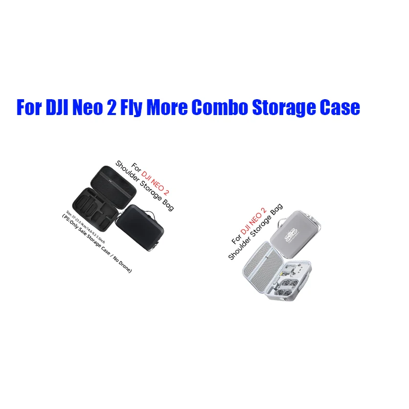 Portable Storage Case for DJI Neo 2 Fly More Combo Shockproof Hard Carry Bag Drone Body & Parts Protective Case