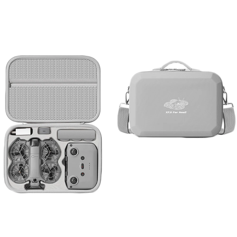 Hard Carrying Case for DJI Neo 2,Travel Case Storage Shoulder Bag for Neo2 Motion Fly More Combo,RC-N3,Four-Battery,Charging Hub