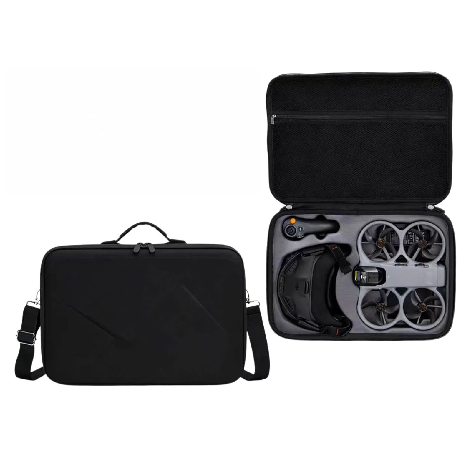 Carrying Case for DJI Avata 360 Goggles N3 Motion Fly More Combo,Travel Storage Bag with Shoulder Strap, PU Protective Cover Box