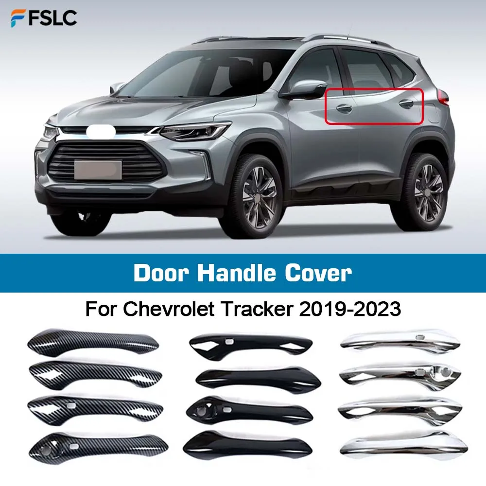 ⭐Genuine⭐ Door Handle Cover Trim For Chevrolet Tracker 2019 2020 2021 2022 2023 Protective Accessories Styling Carbon Fiber