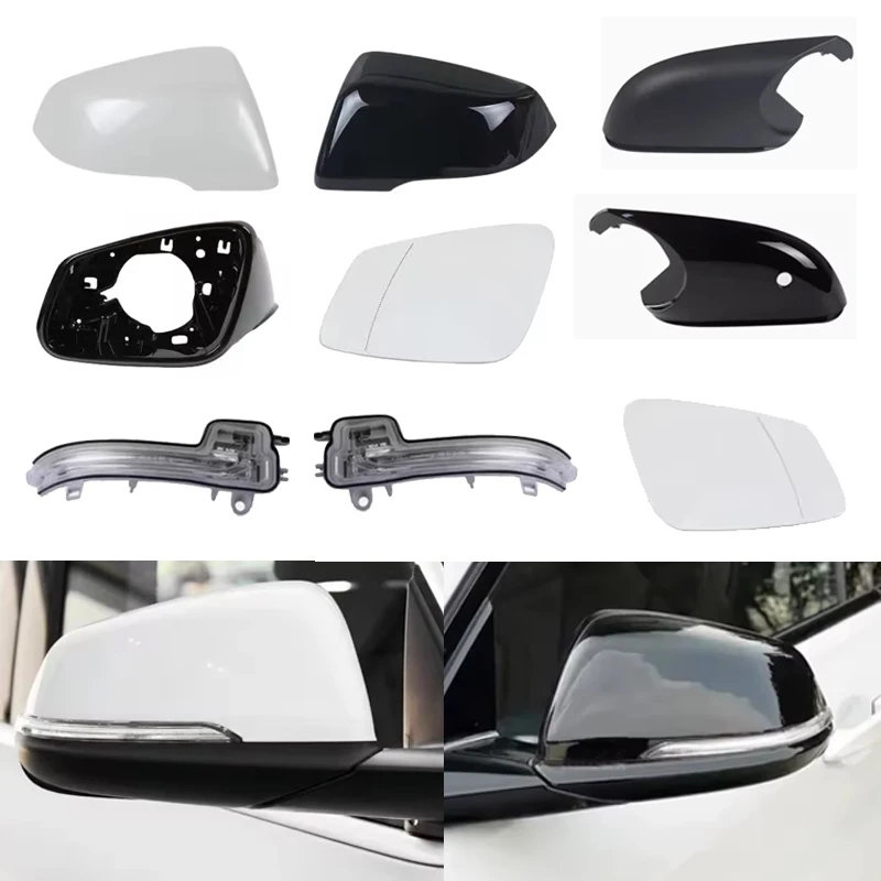 For BMW X1 X2 F48 F49 2016 2017 2018 2019 2020 2021 2022 Car Mirror Cover Turn Signal Light Mirror Frame Bottom Lower Holder