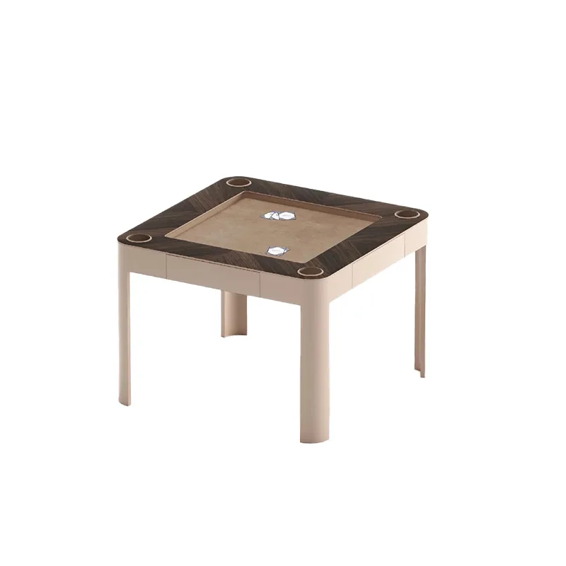 Italian manual mahjong table, modern villa four-in-one chess and card entertainment table