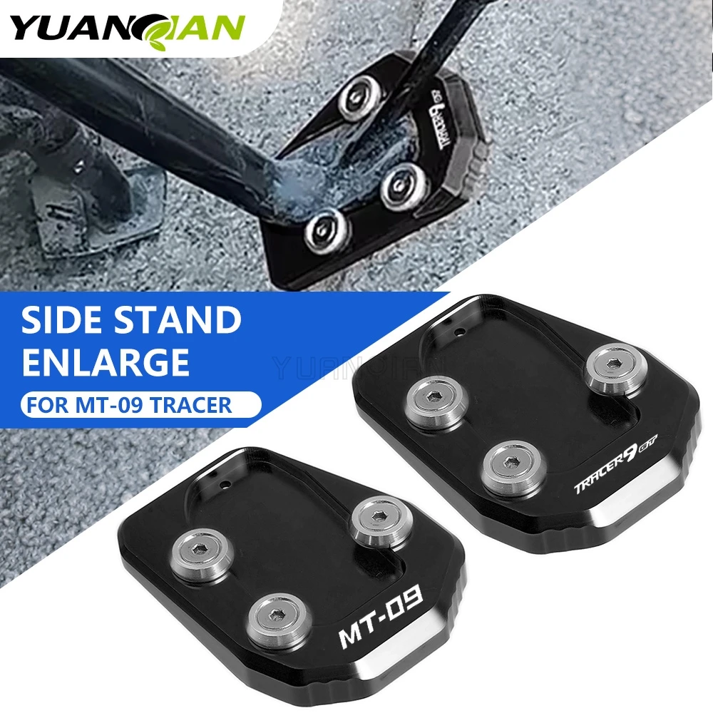 For Yamaha MT-09 SP Tracer9 Tracer 9 900 GT XSR900 GP 2025 2026 Motorcycle Side Stand Foot Kickstand Enlarged Pad MT09 2013-2024