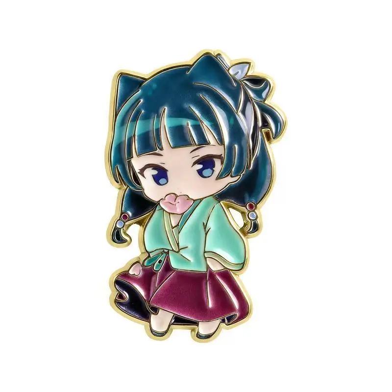 4pcs Maomao Enamel Pins Light Novel Brooches Badges Cute Japanese Anime Cartoon Character Jewelry Gift for Fans Friends