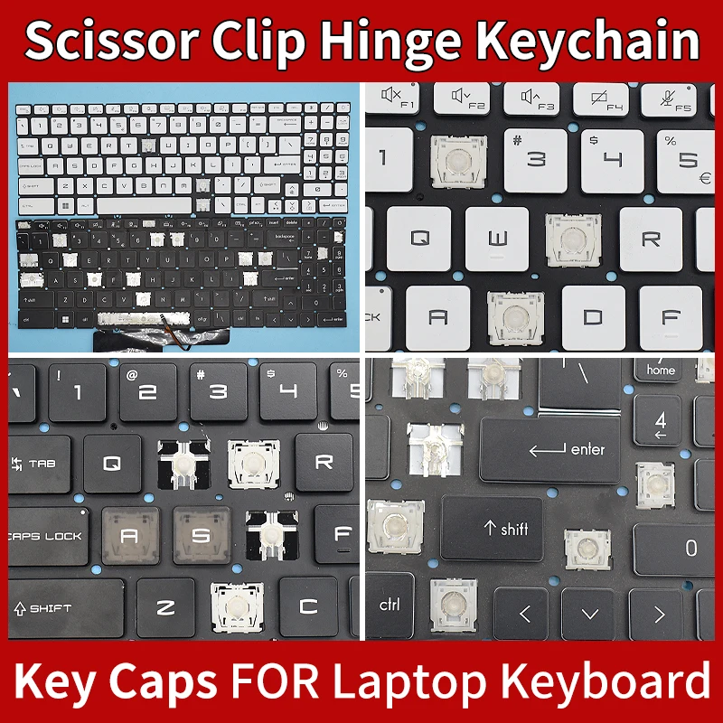 Replacement Keycaps Scissor Clip Hinge For MSI CYBORG 15 A12U A12V A12UDX A12VF A12VE A12VEK A13VF Gaming Keyboard Keychain