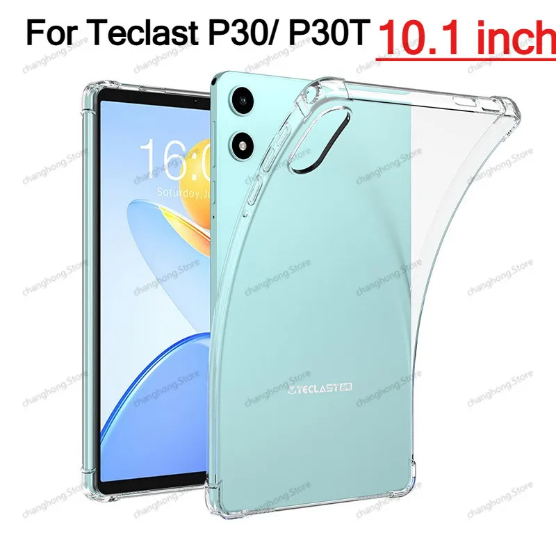 For Teclast P30/ P30T KIDS (10.1 Inch) TPU Transparent Silicone Soft Cover All-inclusive Protection Drop Resistance Tablet Case