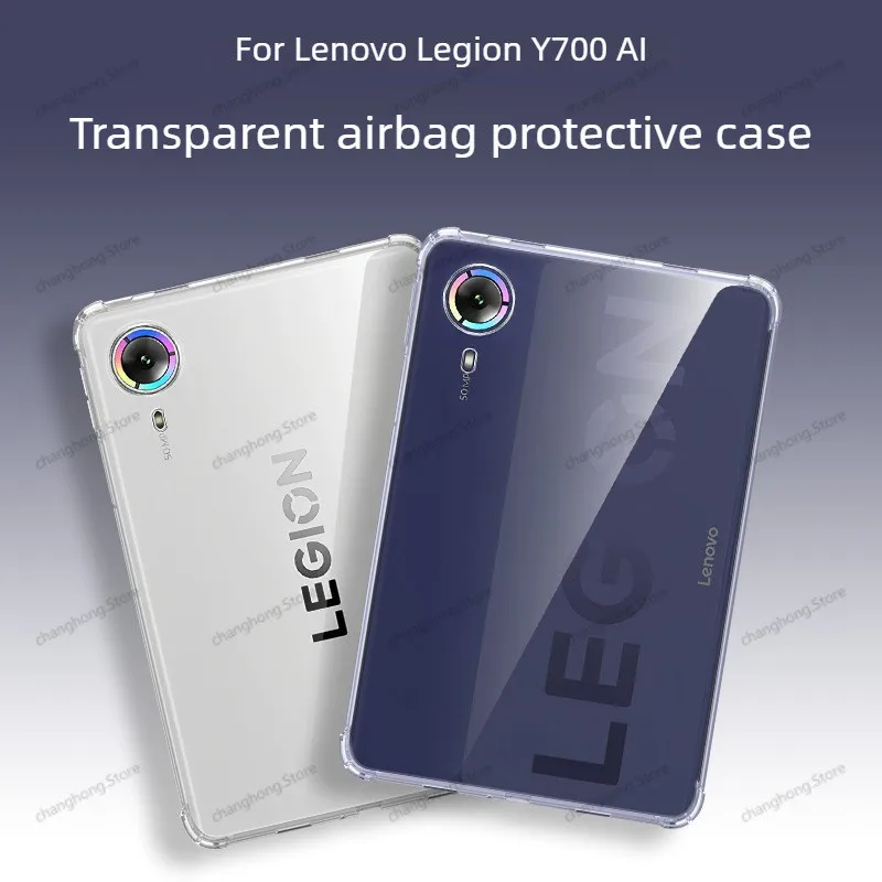 Clear Case for Lenovo Legion Y700 AI 8.4 inch Tablet 2026 Model TB324ZC Soft Flexible Case Transparent TPU Back Cover